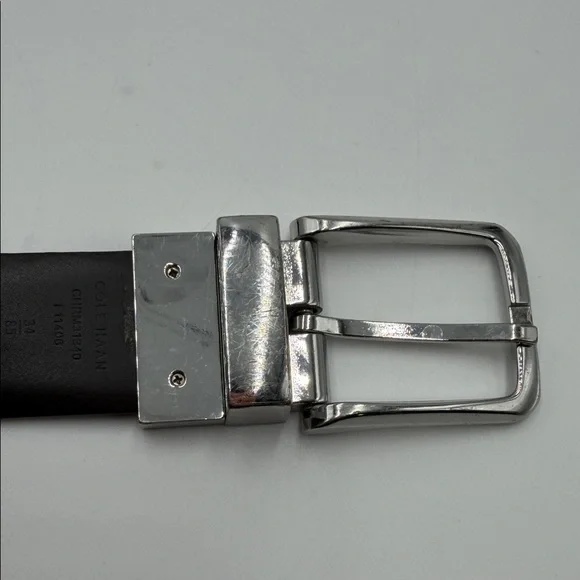 Cole Haan Reversible Men's Classic Brown Leather Belt - Picture 8 of 8